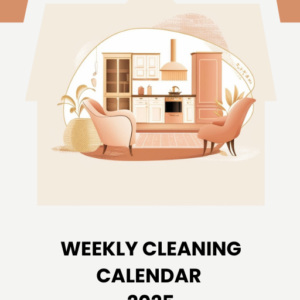 Weekly cleaning calendar